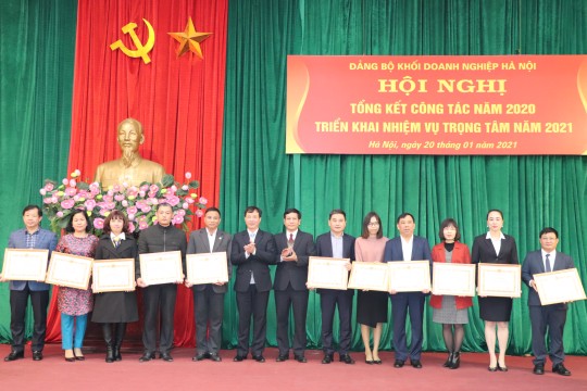 ĐẢNG BỘ HANEL NHẬN GIẤY KHEN CỦA ĐẢNG ỦY KHỐI DOANH NGHIỆP THÀNH PHỐ HÀ NỘI